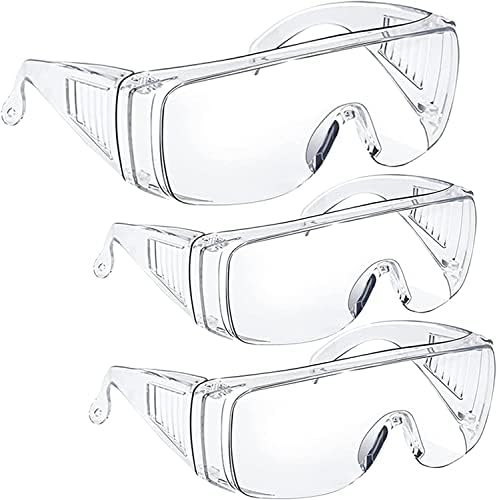 משקפי בטיחות של שנגואן לגברים ונשים | משקפי מגן מעל משקפיים עם הגנה על עיניים צדדיות | משקפי בטיחות